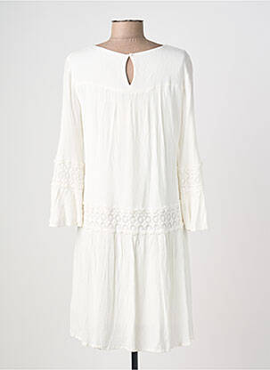 Rochie midi mâneci 3/4 mâneci 3/4 alb ONLY femeie