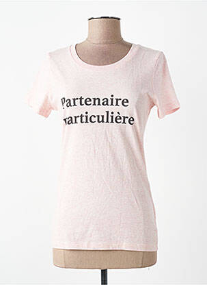 Tricou roz MONSIEUR TSHIRT femeie