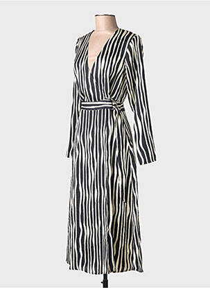Rochie lungă negru MANGO femeie