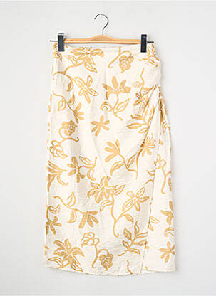 Fustă midi bej MANGO femme