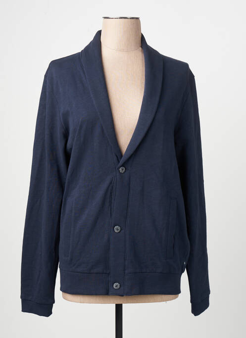 Vestă cu mâneci lungi albastru TOM TAILOR homme