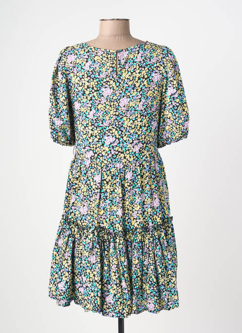 Rochie scurtă guler rotund verde ONLY femme