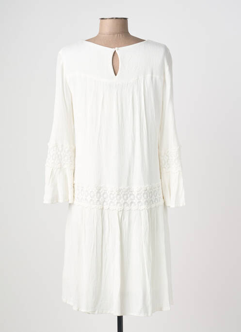 Rochie midi mâneci 3/4 mâneci 3/4 alb ONLY femme