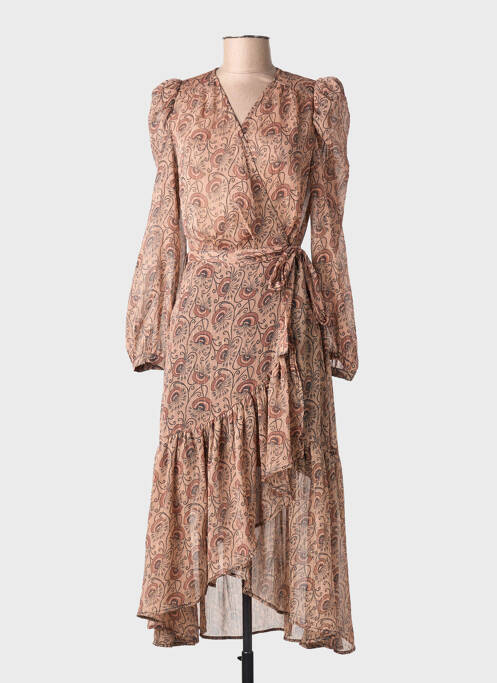Rochie lungă roz MORGAN femme