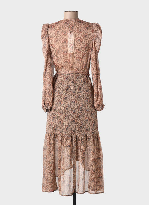 Rochie lungă roz MORGAN femme