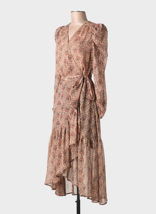 Rochie lungă roz MORGAN femme
