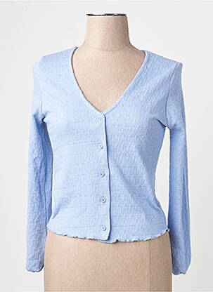 Vestă cu mâneci lungi albastru MANGO femme