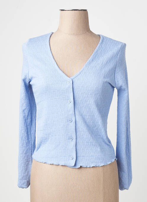 Vestă cu mâneci lungi albastru MANGO femme