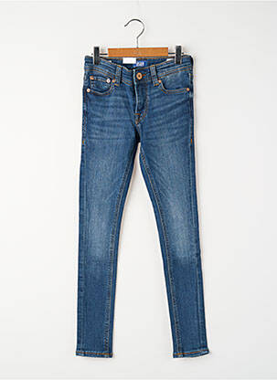 Blugi cu croială slim albastru JACK & JONES băiat