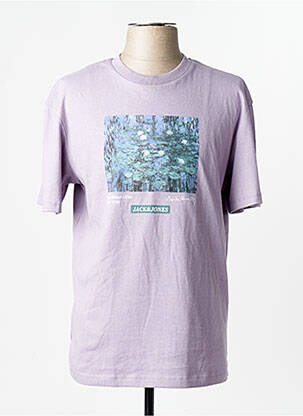Tricou violet JACK & JONES bărbat