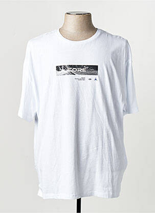 Tricou guler rotund mâneci scurte alb JACK & JONES bărbat