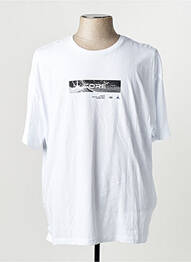 Tricou guler rotund mâneci scurte alb JACK & JONES bărbat