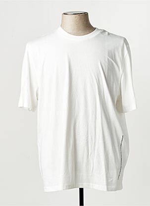 Tricou guler rotund mâneci scurte alb JACK & JONES homme