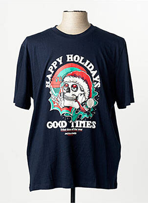 Tricou albastru JACK & JONES homme