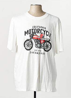 Tricou alb JACK & JONES homme