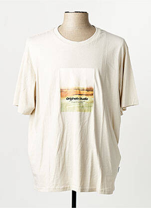 Tricou bej JACK & JONES bărbat