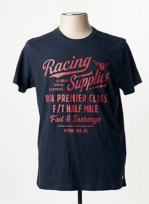 Tricou albastru PETROL INDUSTRIES bărbat