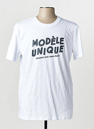 Tricou alb MONSIEUR TSHIRT homme