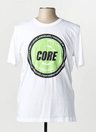 Tricou croială dreaptă mâneci scurte alb JACK & JONES bărbat
