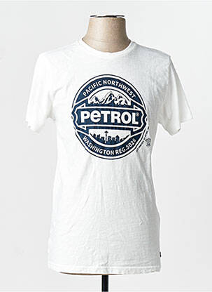 Tricou alb PETROL INDUSTRIES homme