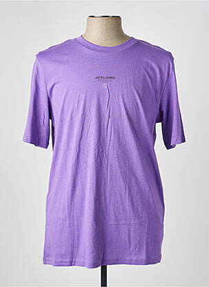 Tricou mâneci scurte mâneci scurte violet JACK & JONES homme