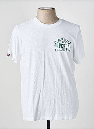 Tricou alb SUPERDRY bărbat