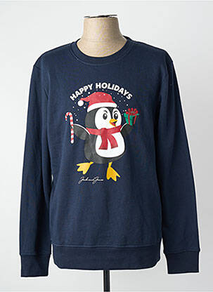 Pulover albastru JACK & JONES bărbat