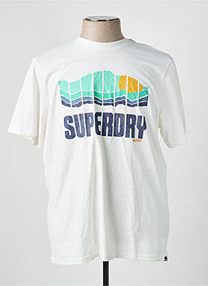 Tricou alb SUPERDRY homme