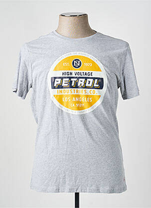 Tricou gri PETROL INDUSTRIES homme