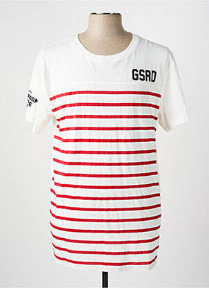 Tricou alb G STAR bărbat