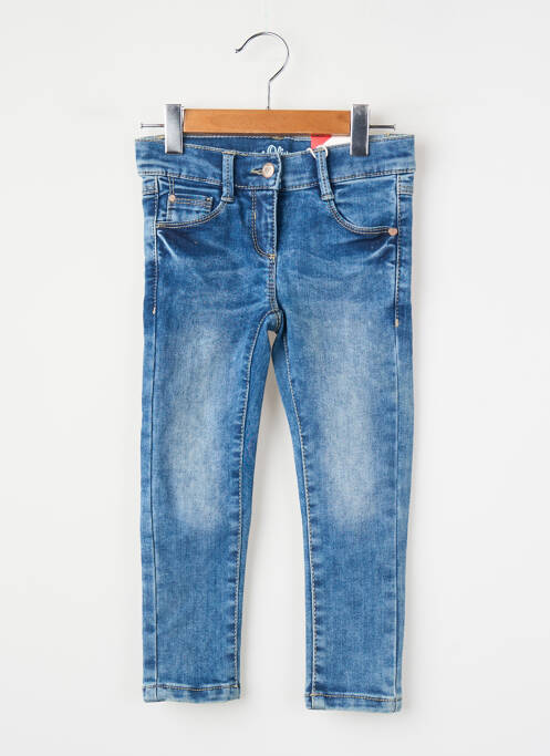 Blugi cu croială slim albastru S.OLIVER fille