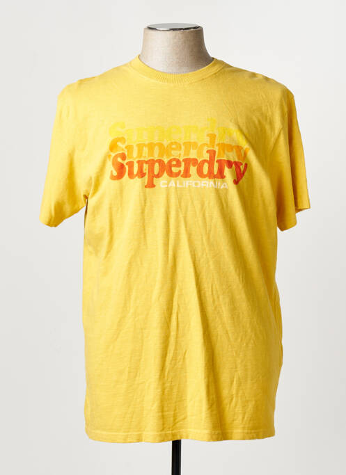 Tricou galben SUPERDRY homme