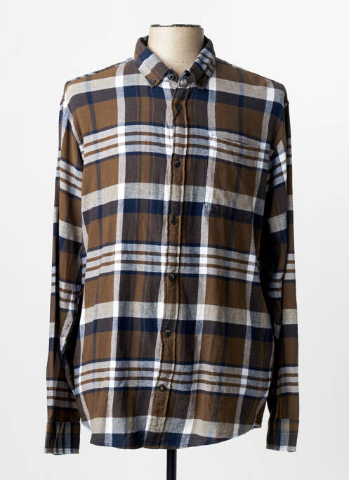 Cămașă cu mâneci lungi maro JACK & JONES homme