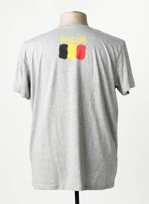Tricou croială dreaptă gri JACK & JONES homme