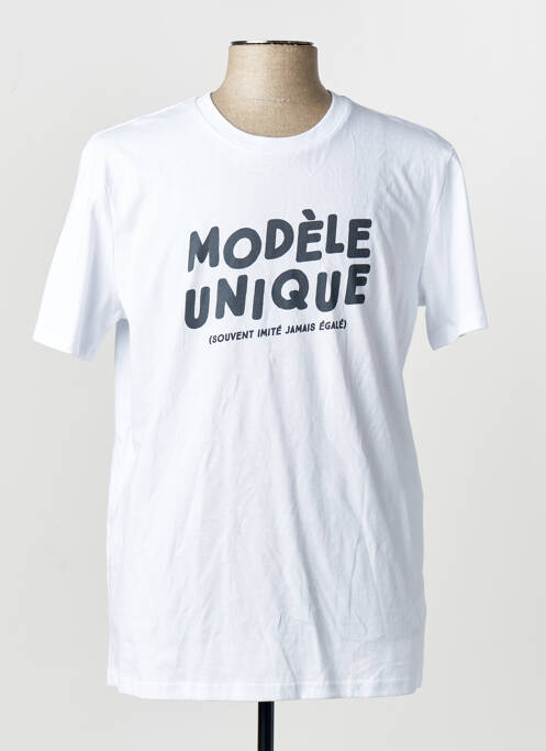 Tricou alb MONSIEUR TSHIRT homme