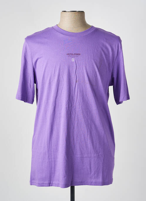 Tricou mâneci scurte mâneci scurte violet JACK & JONES homme