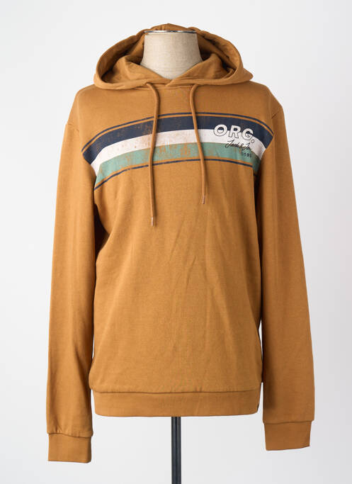 Hanorac cu glugă maro JACK & JONES homme