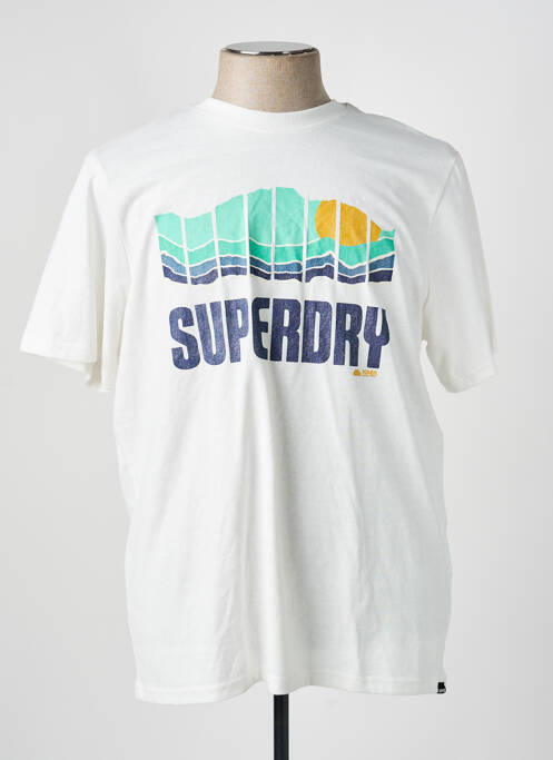 Tricou alb SUPERDRY homme