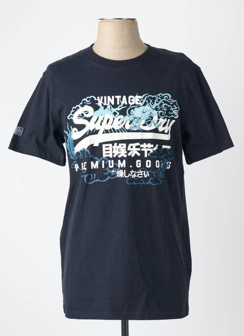 Tricou albastru SUPERDRY homme