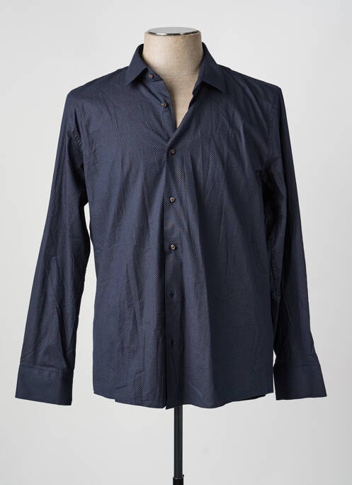 Cămașă cu mâneci lungi negru PRIVATE BLUE homme