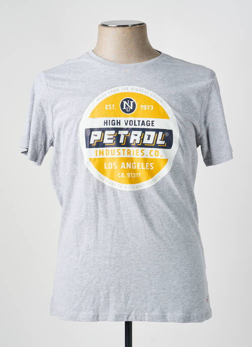 Tricou gri PETROL INDUSTRIES homme