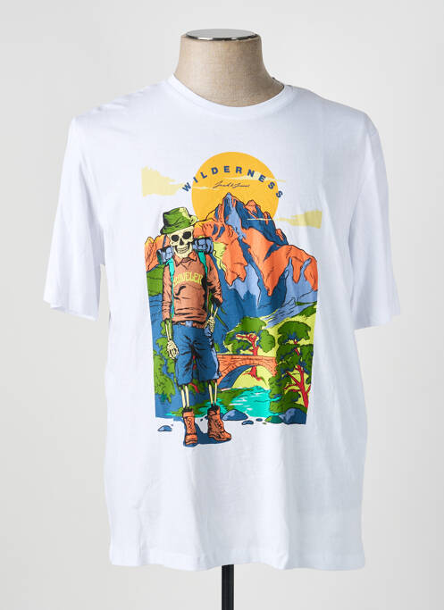 Tricou alb JACK & JONES homme