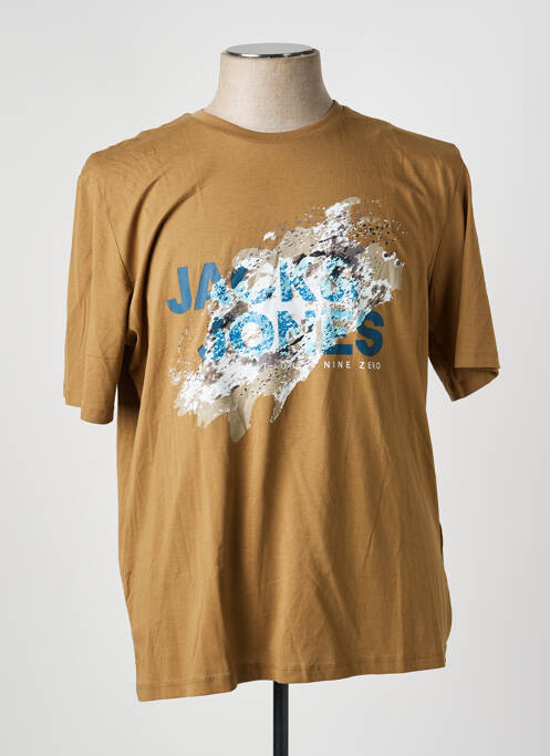 Tricou mâneci scurte mâneci scurte maro JACK & JONES homme