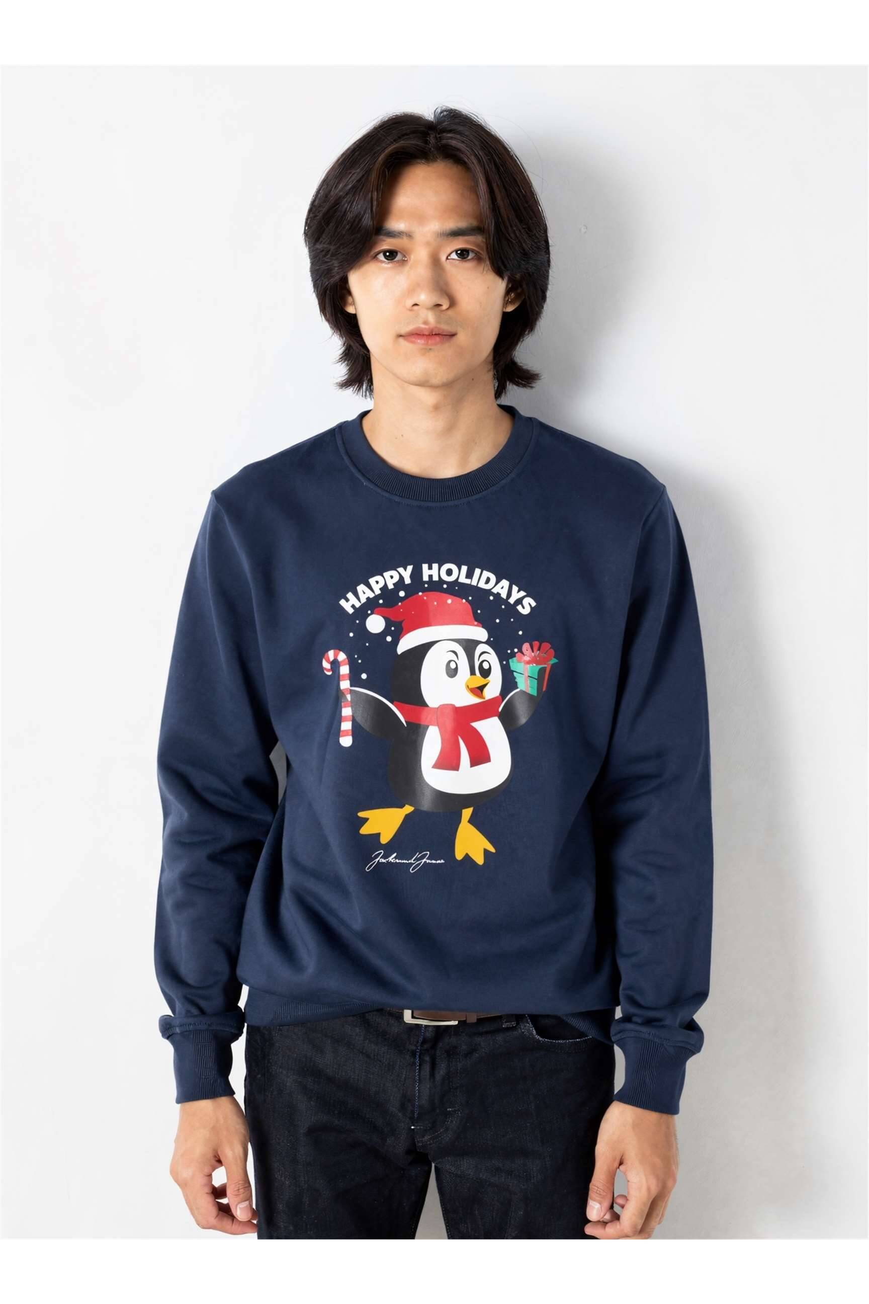 Tricou albastru JACK & JONES bărbat