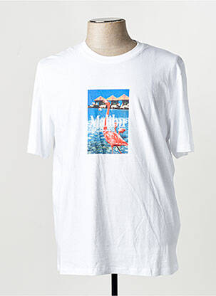 Tricou alb JACK & JONES bărbat