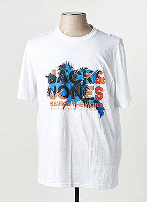 Tricou mâneci scurte mâneci scurte alb JACK & JONES homme