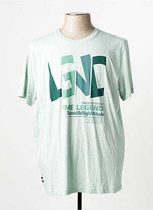 Tricou croială dreaptă mâneci scurte verde PME LEGEND bărbat