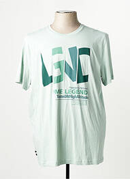 Tricou croială dreaptă mâneci scurte verde PME LEGEND bărbat