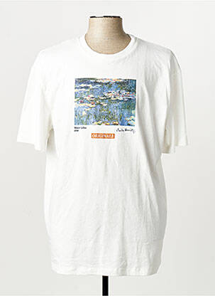 Tricou alb JACK & JONES bărbat