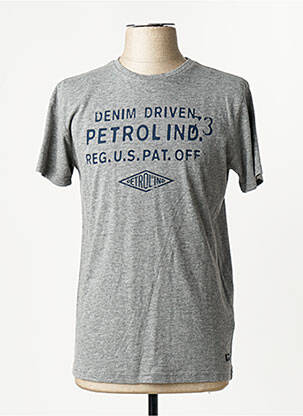 Tricou gri PETROL INDUSTRIES homme